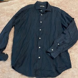 RODA mens navy button down 41 - 16